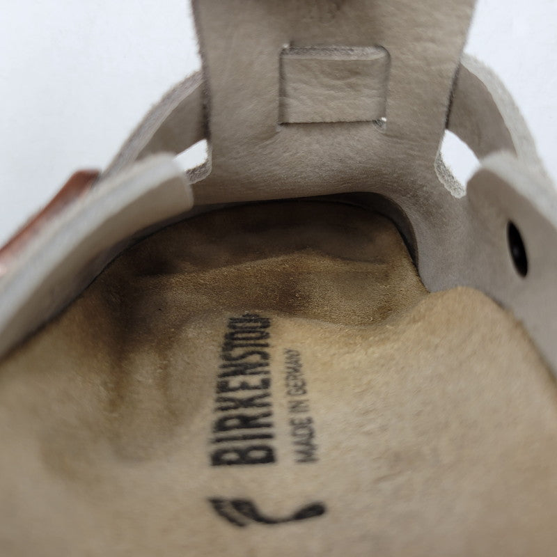 【中古品】【レディース】 BIRKENSTOCK ビルケンシュトック BOSTON SANDAL "SUEDE" ボストン サンダル シューズ 靴 167-260928-ay-04-izu サイズ：23cm カラー：ベージュ 万代Net店