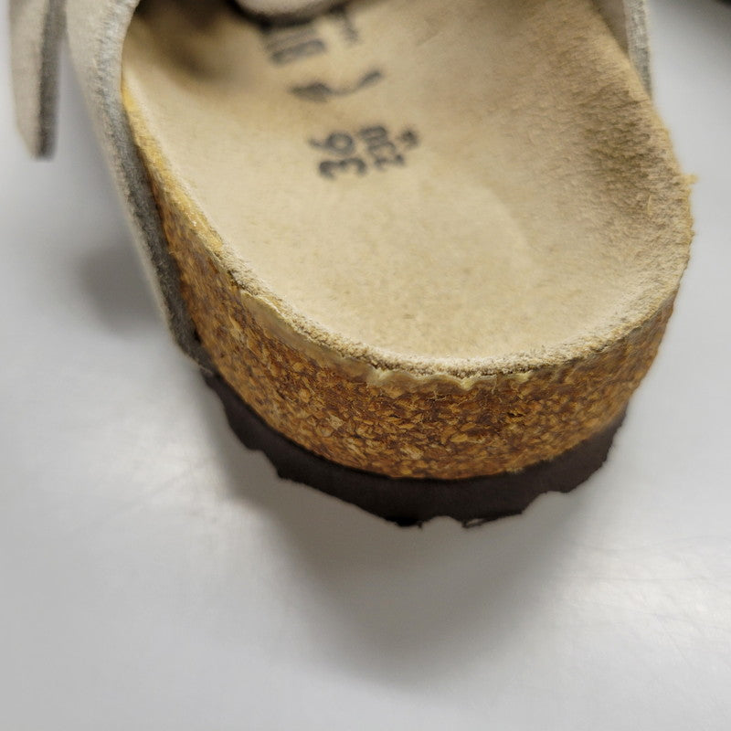 【中古品】【レディース】 BIRKENSTOCK ビルケンシュトック BOSTON SANDAL "SUEDE" ボストン サンダル シューズ 靴 167-260928-ay-04-izu サイズ：23cm カラー：ベージュ 万代Net店