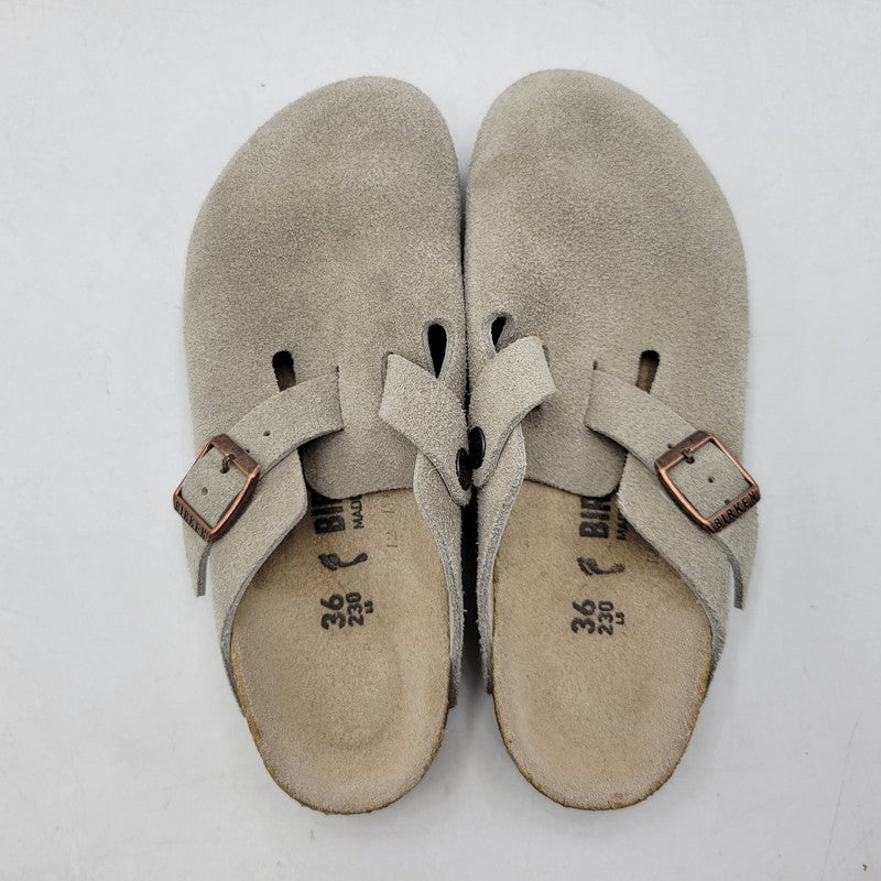 【中古品】【レディース】 BIRKENSTOCK ビルケンシュトック BOSTON SANDAL "SUEDE" ボストン サンダル シューズ 靴 167-260928-ay-04-izu サイズ：23cm カラー：ベージュ 万代Net店