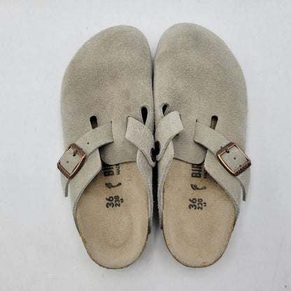 【中古品】【レディース】 BIRKENSTOCK ビルケンシュトック BOSTON SANDAL "SUEDE" ボストン サンダル シューズ 靴 167-260928-ay-04-izu サイズ：23cm カラー：ベージュ 万代Net店
