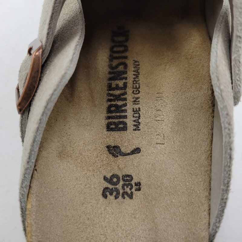 【中古品】【レディース】 BIRKENSTOCK ビルケンシュトック BOSTON SANDAL "SUEDE" ボストン サンダル シューズ 靴 167-260928-ay-04-izu サイズ：23cm カラー：ベージュ 万代Net店