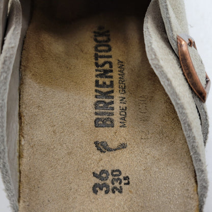 【中古品】【レディース】 BIRKENSTOCK ビルケンシュトック BOSTON SANDAL "SUEDE" ボストン サンダル シューズ 靴 167-260928-ay-04-izu サイズ：23cm カラー：ベージュ 万代Net店