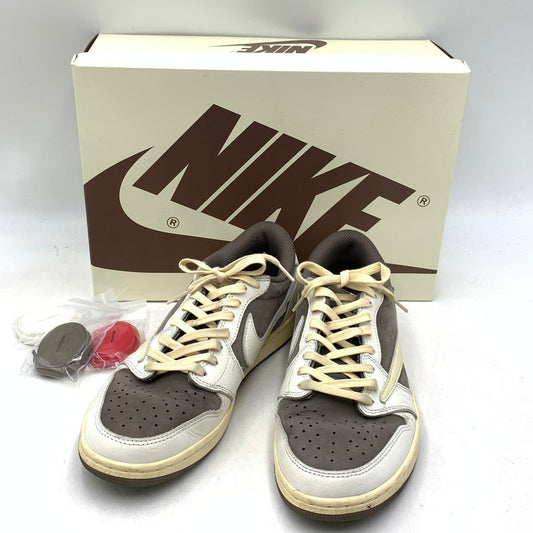 【現状渡し品】【メンズ】 NIKE ナイキ×TRAVIS SCOTT トラヴィス・スコット DM7866-162 AIR JORDAN エアジョーダン 1 LOW OG ロー オージー SP スニーカー シューズ 靴 160-260921-ya-04-izu サイズ：28cm カラー：REVERSE MOCHA/SAIL AND RIDGEROCK 万代Net店