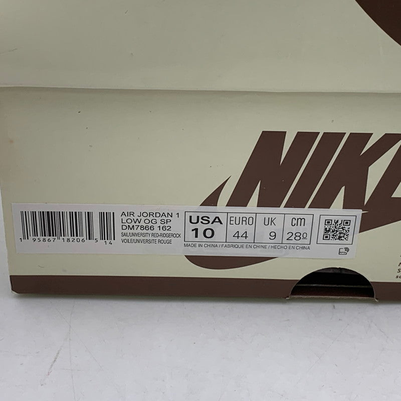 【現状渡し品】【メンズ】 NIKE ナイキ×TRAVIS SCOTT トラヴィス・スコット DM7866-162 AIR JORDAN エアジョーダン 1 LOW OG ロー オージー SP スニーカー シューズ 靴 160-260921-ya-04-izu サイズ：28cm カラー：REVERSE MOCHA/SAIL AND RIDGEROCK 万代Net店