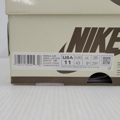 【中古品】【メンズ】 NIKE ナイキ × TRAVIS SCOTT トラヴィス スコット WMNS AIR JORDAN 1 LOW OG SP DZ4137-106 ウィメンズ エアジョーダン 1 ロー OG SP スニーカー 靴 160-260921-as-02-izu サイズ：28cm カラー：SAIL/UNIVERSITY RED-BLACK 万代Net店