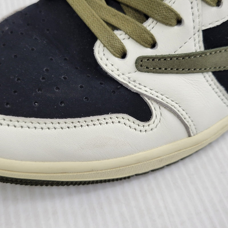 【中古品】【メンズ】 NIKE ナイキ × TRAVIS SCOTT トラヴィス スコット WMNS AIR JORDAN 1 LOW OG SP DZ4137-106 ウィメンズ エアジョーダン 1 ロー OG SP スニーカー 靴 160-260921-as-02-izu サイズ：28cm カラー：SAIL/UNIVERSITY RED-BLACK 万代Net店