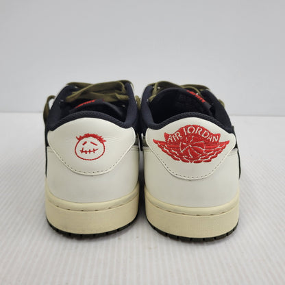 【中古品】【メンズ】 NIKE ナイキ × TRAVIS SCOTT トラヴィス スコット WMNS AIR JORDAN 1 LOW OG SP DZ4137-106 ウィメンズ エアジョーダン 1 ロー OG SP スニーカー 靴 160-260921-as-02-izu サイズ：28cm カラー：SAIL/UNIVERSITY RED-BLACK 万代Net店