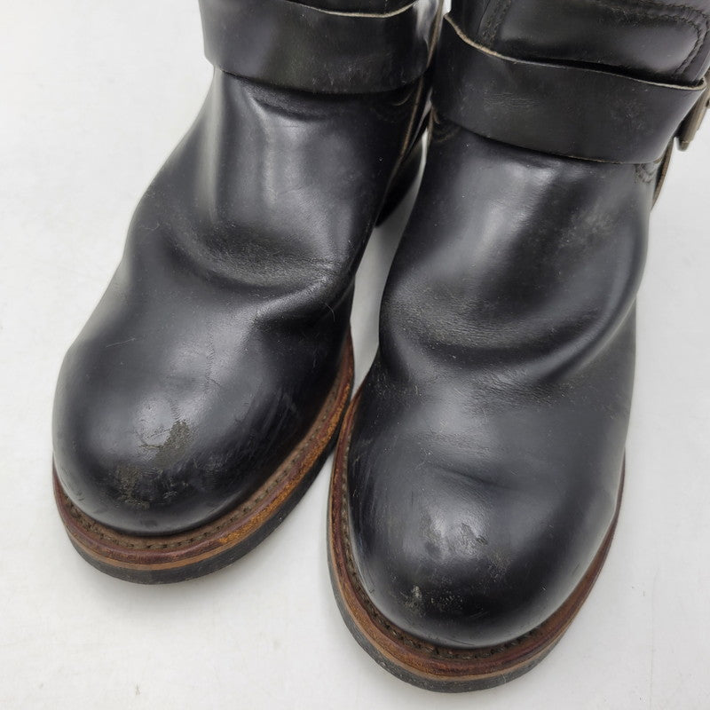 【現状渡し品】【メンズ】 RED WING レッドウィング ENGINEER BOOTS 2268 エンジニアブーツ 靴 USA製 刺繍羽タグ 164-260924-as-06-izu サイズ：9D カラー：ブラック 万代Net店