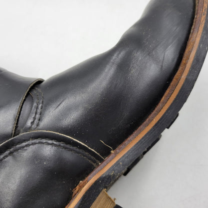 【現状渡し品】【メンズ】 RED WING レッドウィング ENGINEER BOOTS 2268 エンジニアブーツ 靴 USA製 刺繍羽タグ 164-260924-as-06-izu サイズ：9D カラー：ブラック 万代Net店