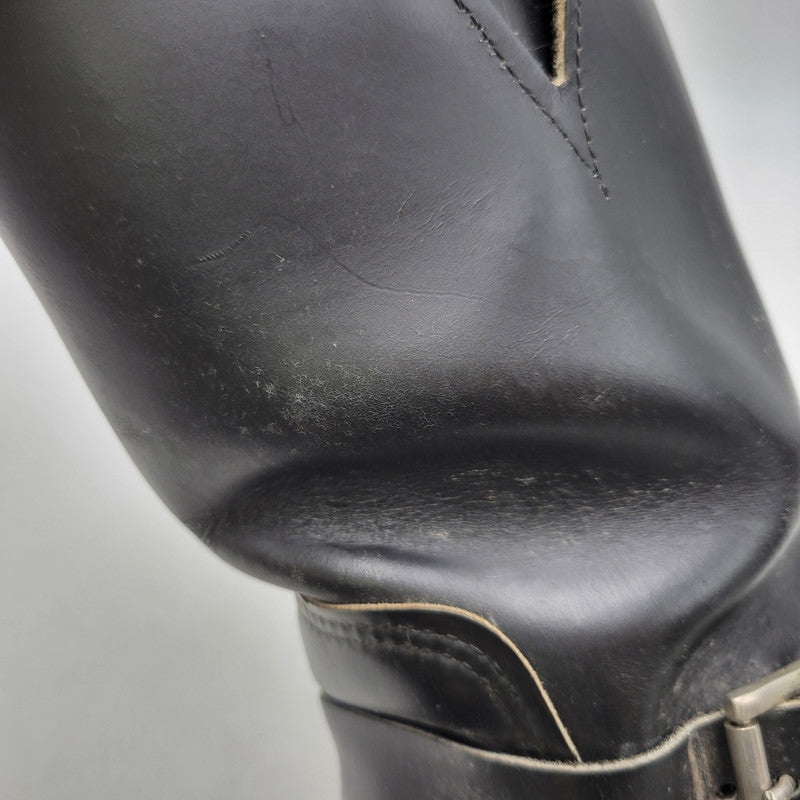 【現状渡し品】【メンズ】 RED WING レッドウィング ENGINEER BOOTS 2268 エンジニアブーツ 靴 USA製 刺繍羽タグ 164-260924-as-06-izu サイズ：9D カラー：ブラック 万代Net店