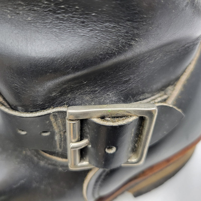 【現状渡し品】【メンズ】 RED WING レッドウィング ENGINEER BOOTS 2268 エンジニアブーツ 靴 USA製 刺繍羽タグ 164-260924-as-06-izu サイズ：9D カラー：ブラック 万代Net店