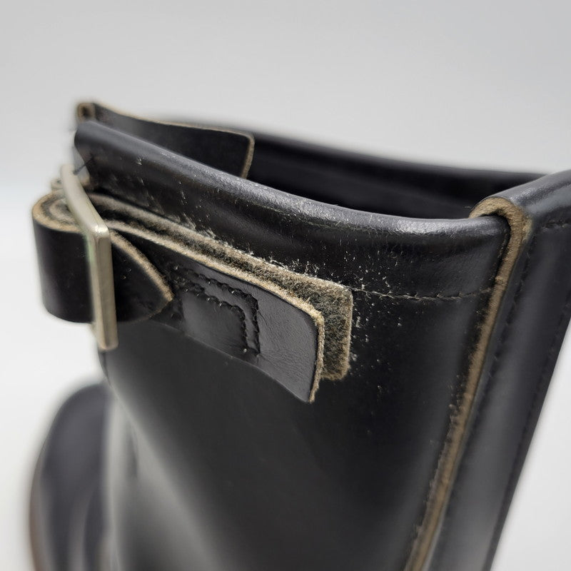 【現状渡し品】【メンズ】 RED WING レッドウィング ENGINEER BOOTS 2268 エンジニアブーツ 靴 USA製 刺繍羽タグ 164-260924-as-06-izu サイズ：9D カラー：ブラック 万代Net店