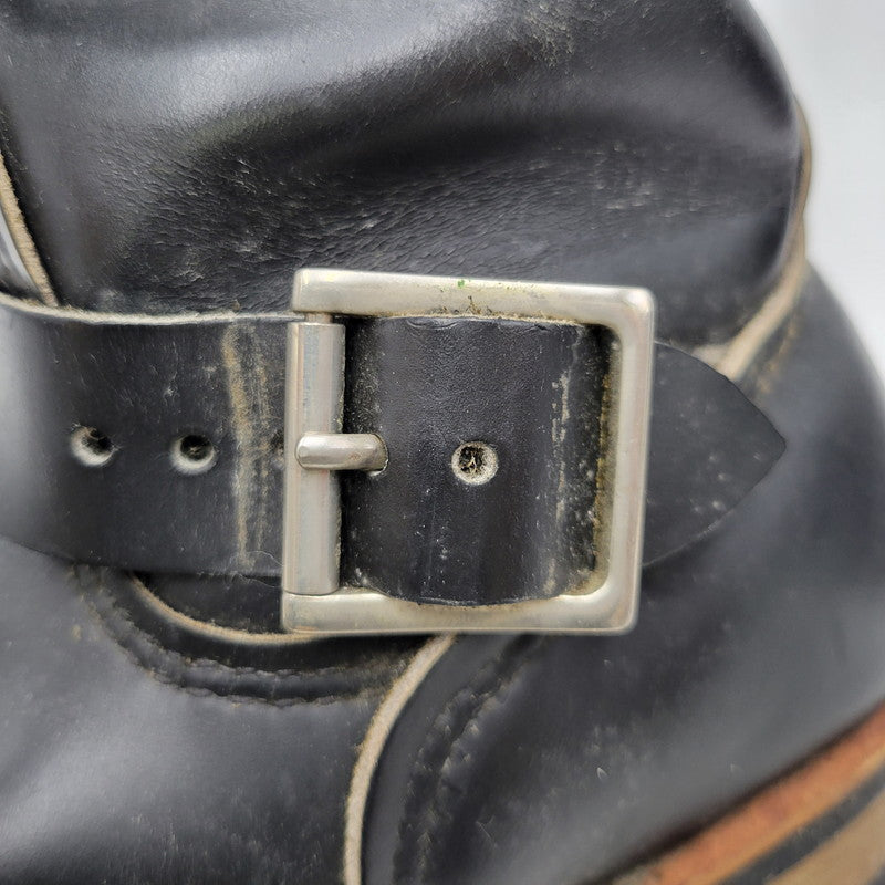 【現状渡し品】【メンズ】 RED WING レッドウィング ENGINEER BOOTS 2268 エンジニアブーツ 靴 USA製 刺繍羽タグ 164-260924-as-06-izu サイズ：9D カラー：ブラック 万代Net店