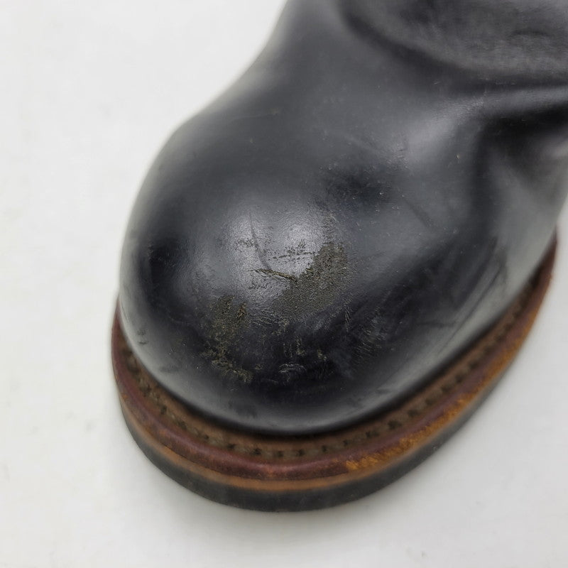 【現状渡し品】【メンズ】 RED WING レッドウィング ENGINEER BOOTS 2268 エンジニアブーツ 靴 USA製 刺繍羽タグ 164-260924-as-06-izu サイズ：9D カラー：ブラック 万代Net店