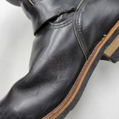 【現状渡し品】【メンズ】 RED WING レッドウィング ENGINEER BOOTS 2268 エンジニアブーツ 靴 USA製 刺繍羽タグ 164-260924-as-06-izu サイズ：9D カラー：ブラック 万代Net店