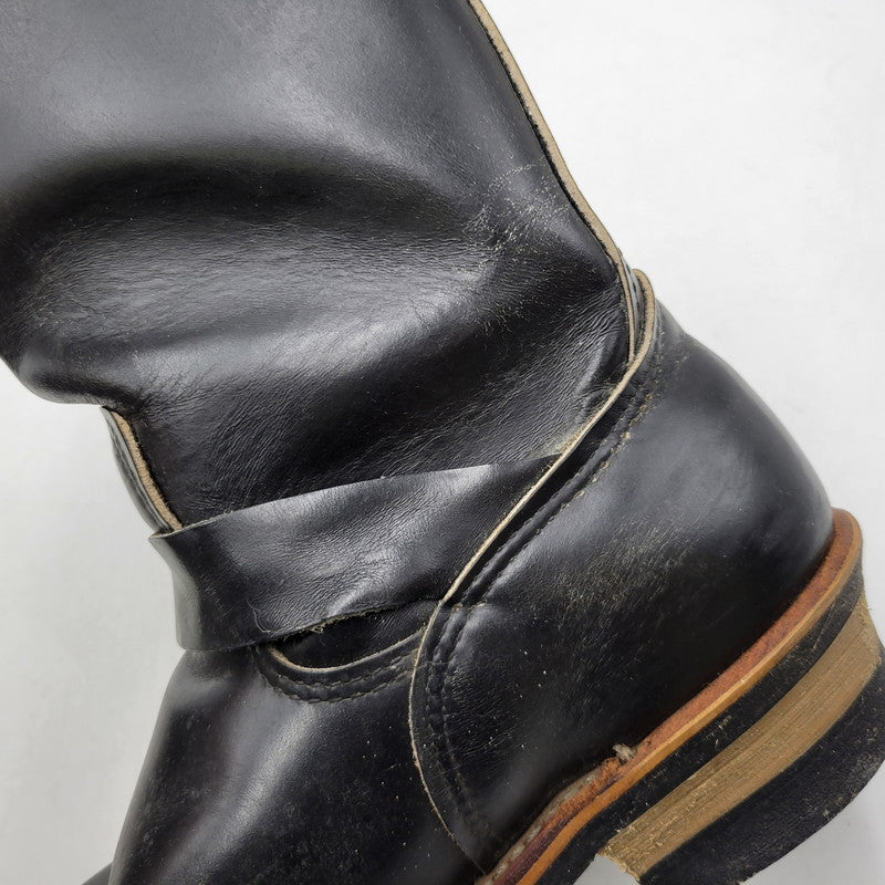 【現状渡し品】【メンズ】 RED WING レッドウィング ENGINEER BOOTS 2268 エンジニアブーツ 靴 USA製 刺繍羽タグ 164-260924-as-06-izu サイズ：9D カラー：ブラック 万代Net店