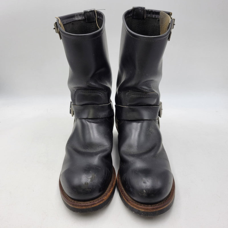 【現状渡し品】【メンズ】 RED WING レッドウィング ENGINEER BOOTS 2268 エンジニアブーツ 靴 USA製 刺繍羽タグ 164-260924-as-06-izu サイズ：9D カラー：ブラック 万代Net店