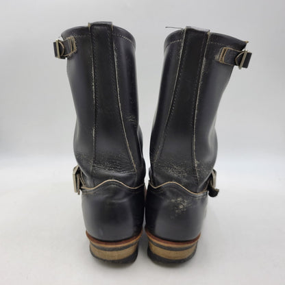 【現状渡し品】【メンズ】 RED WING レッドウィング ENGINEER BOOTS 2268 エンジニアブーツ 靴 USA製 刺繍羽タグ 164-260924-as-06-izu サイズ：9D カラー：ブラック 万代Net店