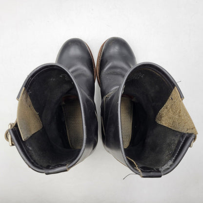 【現状渡し品】【メンズ】 RED WING レッドウィング ENGINEER BOOTS 2268 エンジニアブーツ 靴 USA製 刺繍羽タグ 164-260924-as-06-izu サイズ：9D カラー：ブラック 万代Net店