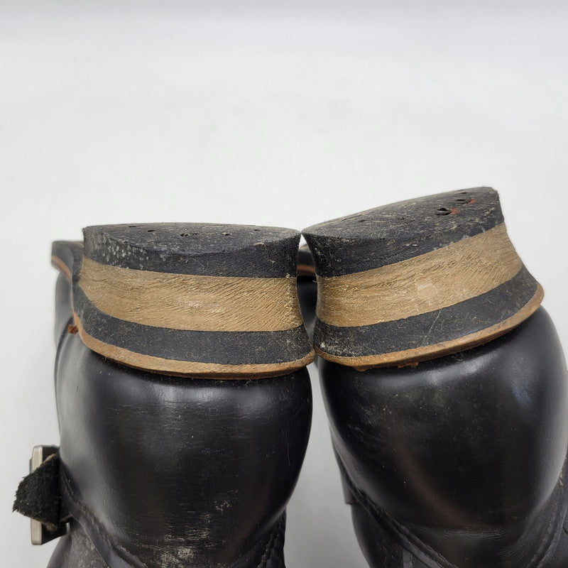 【現状渡し品】【メンズ】 RED WING レッドウィング ENGINEER BOOTS 2268 エンジニアブーツ 靴 USA製 刺繍羽タグ 164-260924-as-06-izu サイズ：9D カラー：ブラック 万代Net店