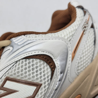 【中古品】【メンズ】 NEW BALANCE ニューバランス × NIKO AND... ニコアンド LOW CUT SNEAKERS MR530NI ローカット スニーカー 靴 162-260924-as-15-izu サイズ：27cm カラー：ホワイト×ブラウン 万代Net店