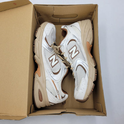 【中古品】【メンズ】 NEW BALANCE ニューバランス × NIKO AND... ニコアンド LOW CUT SNEAKERS MR530NI ローカット スニーカー 靴 162-260924-as-15-izu サイズ：27cm カラー：ホワイト×ブラウン 万代Net店