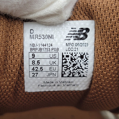 【中古品】【メンズ】 NEW BALANCE ニューバランス × NIKO AND... ニコアンド LOW CUT SNEAKERS MR530NI ローカット スニーカー 靴 162-260924-as-15-izu サイズ：27cm カラー：ホワイト×ブラウン 万代Net店