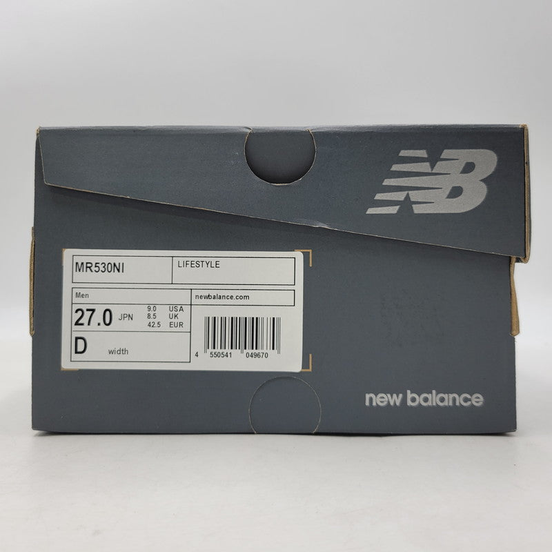 【中古品】【メンズ】 NEW BALANCE ニューバランス × NIKO AND... ニコアンド LOW CUT SNEAKERS MR530NI ローカット スニーカー 靴 162-260924-as-15-izu サイズ：27cm カラー：ホワイト×ブラウン 万代Net店