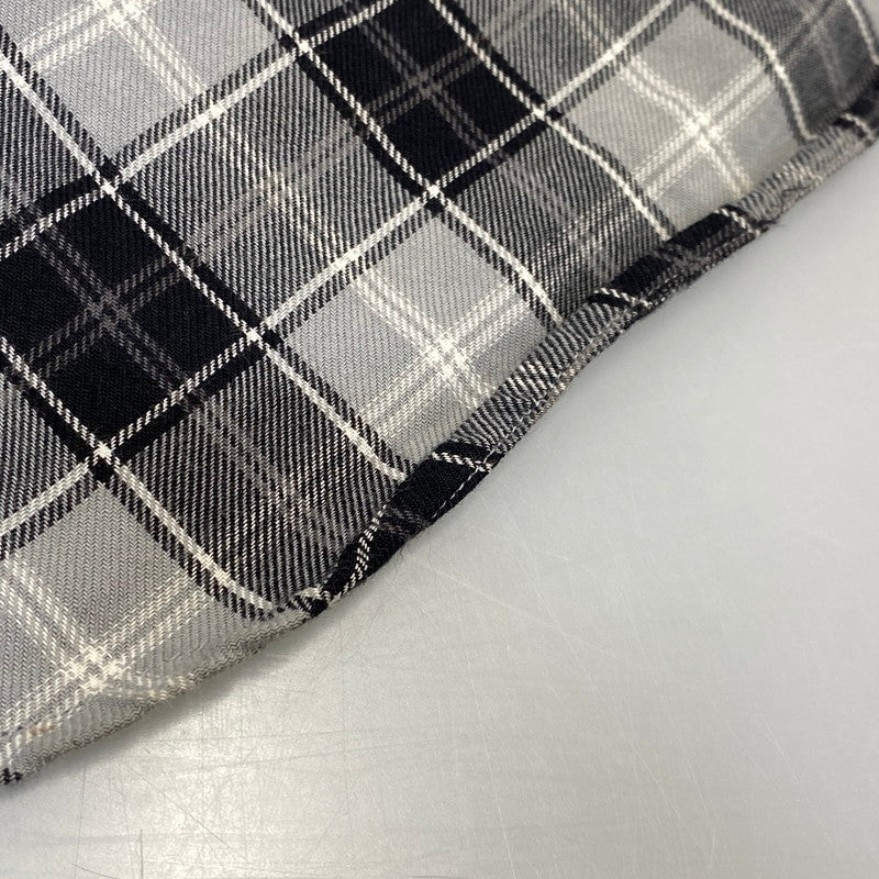 【中古品】【メンズ】 GIVENCHY ジバンシィ リカルド・ティッシ期 STAR CHECK LS SHIRT スター チェック ロングスリーブ シャツ トップス 141-260926-kh-02-izu サイズ：39 カラー：グレー×ブラック 万代Net店
