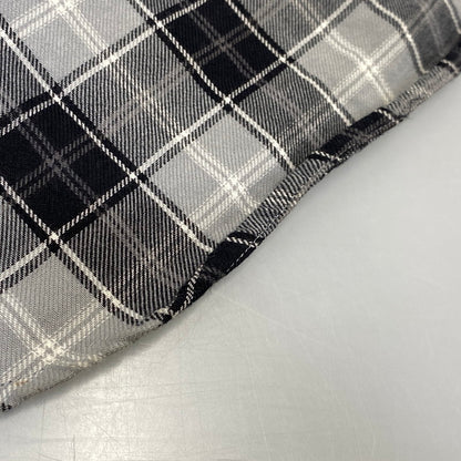 【中古品】【メンズ】 GIVENCHY ジバンシィ リカルド・ティッシ期 STAR CHECK LS SHIRT スター チェック ロングスリーブ シャツ トップス 141-260926-kh-02-izu サイズ：39 カラー：グレー×ブラック 万代Net店