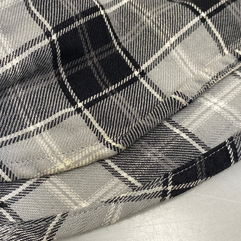 【中古品】【メンズ】 GIVENCHY ジバンシィ リカルド・ティッシ期 STAR CHECK LS SHIRT スター チェック ロングスリーブ シャツ トップス 141-260926-kh-02-izu サイズ：39 カラー：グレー×ブラック 万代Net店