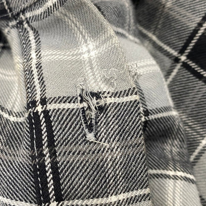 【中古品】【メンズ】 GIVENCHY ジバンシィ リカルド・ティッシ期 STAR CHECK LS SHIRT スター チェック ロングスリーブ シャツ トップス 141-260926-kh-02-izu サイズ：39 カラー：グレー×ブラック 万代Net店