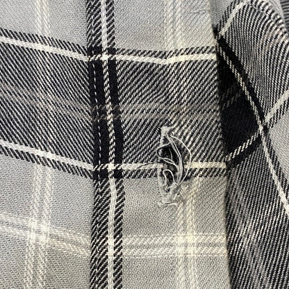 【中古品】【メンズ】 GIVENCHY ジバンシィ リカルド・ティッシ期 STAR CHECK LS SHIRT スター チェック ロングスリーブ シャツ トップス 141-260926-kh-02-izu サイズ：39 カラー：グレー×ブラック 万代Net店