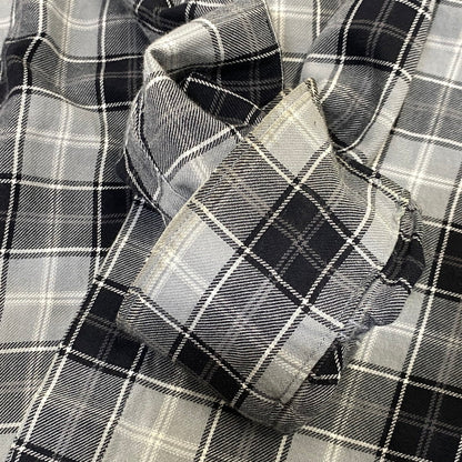 【中古品】【メンズ】 GIVENCHY ジバンシィ リカルド・ティッシ期 STAR CHECK LS SHIRT スター チェック ロングスリーブ シャツ トップス 141-260926-kh-02-izu サイズ：39 カラー：グレー×ブラック 万代Net店