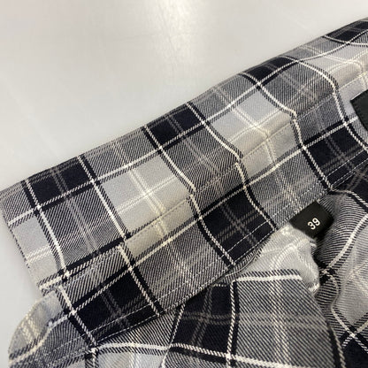 【中古品】【メンズ】 GIVENCHY ジバンシィ リカルド・ティッシ期 STAR CHECK LS SHIRT スター チェック ロングスリーブ シャツ トップス 141-260926-kh-02-izu サイズ：39 カラー：グレー×ブラック 万代Net店