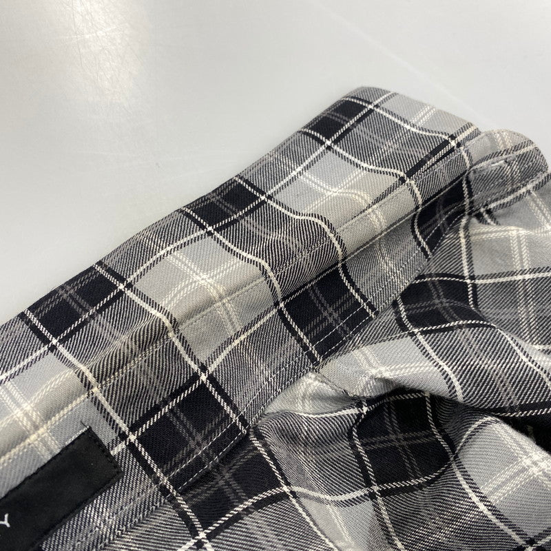 【中古品】【メンズ】 GIVENCHY ジバンシィ リカルド・ティッシ期 STAR CHECK LS SHIRT スター チェック ロングスリーブ シャツ トップス 141-260926-kh-02-izu サイズ：39 カラー：グレー×ブラック 万代Net店