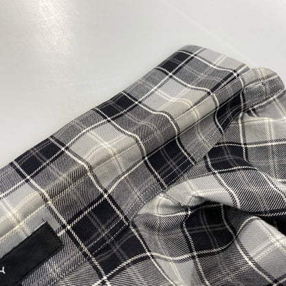 【中古品】【メンズ】 GIVENCHY ジバンシィ リカルド・ティッシ期 STAR CHECK LS SHIRT スター チェック ロングスリーブ シャツ トップス 141-260926-kh-02-izu サイズ：39 カラー：グレー×ブラック 万代Net店
