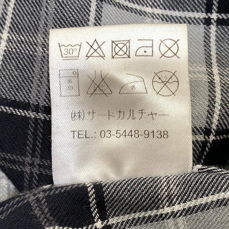 【中古品】【メンズ】 GIVENCHY ジバンシィ リカルド・ティッシ期 STAR CHECK LS SHIRT スター チェック ロングスリーブ シャツ トップス 141-260926-kh-02-izu サイズ：39 カラー：グレー×ブラック 万代Net店