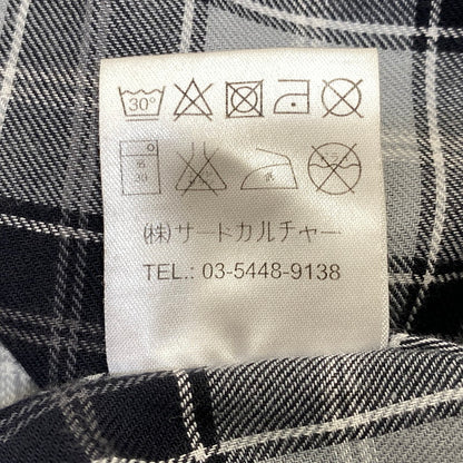 【中古品】【メンズ】 GIVENCHY ジバンシィ リカルド・ティッシ期 STAR CHECK LS SHIRT スター チェック ロングスリーブ シャツ トップス 141-260926-kh-02-izu サイズ：39 カラー：グレー×ブラック 万代Net店