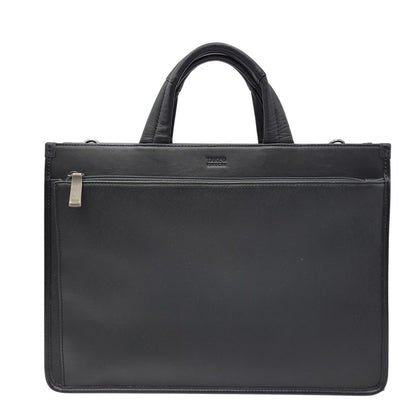 【中古品】【メンズ】 TAKEO KIKUCHI タケオキクチ BRIEF CASE ブリーフケース 鞄 カバン 188-260928-ay-08-izu カラー：ブラック 万代Net店