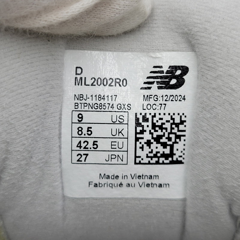 【中古品】【メンズ】 NEW BALANCE ニューバランス ML2002R0 スニーカー 靴 162-260924-as-14-izu サイズ：27cm カラー：グレー 万代Net店