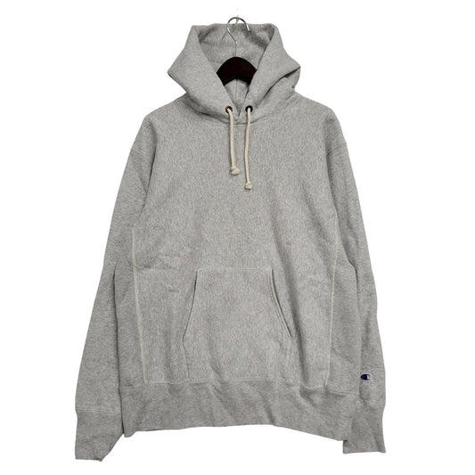 【中古品】【メンズ】 Champion チャンピオン REVERSE WEAVE SWEAT HOODIE C3-Y132 リバースウィーブ スウェット フーディー パーカー 青単色タグ復刻 148-260923-as-09-izu サイズ：XXL カラー：グレー 万代Net店