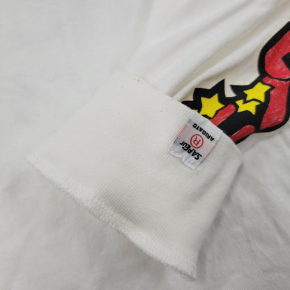 【中古品】【メンズ】 SAPEUR サプール × ビックリマン L/S TEE ロングスリーブ Tシャツ 長袖 ネロ魔身 142-260923-as-07-izu サイズ：L カラー：ホワイト 万代Net店