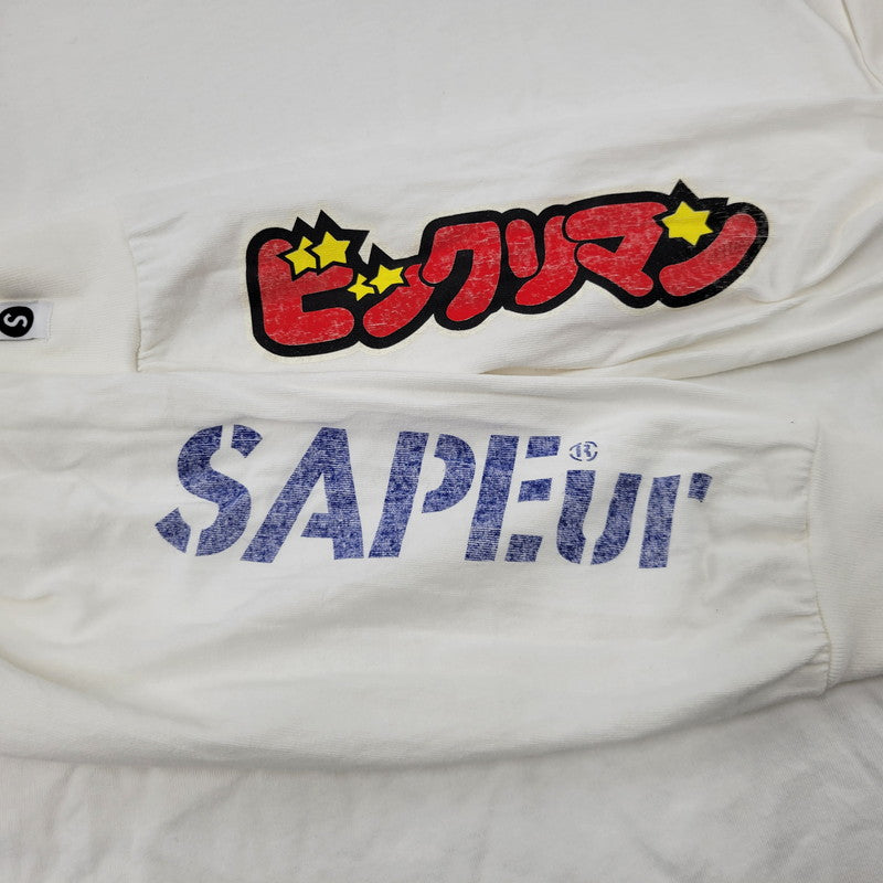 【中古品】【メンズ】 SAPEUR サプール × ビックリマン L/S TEE ロングスリーブ Tシャツ 長袖 ネロ魔身 142-260923-as-07-izu サイズ：L カラー：ホワイト 万代Net店