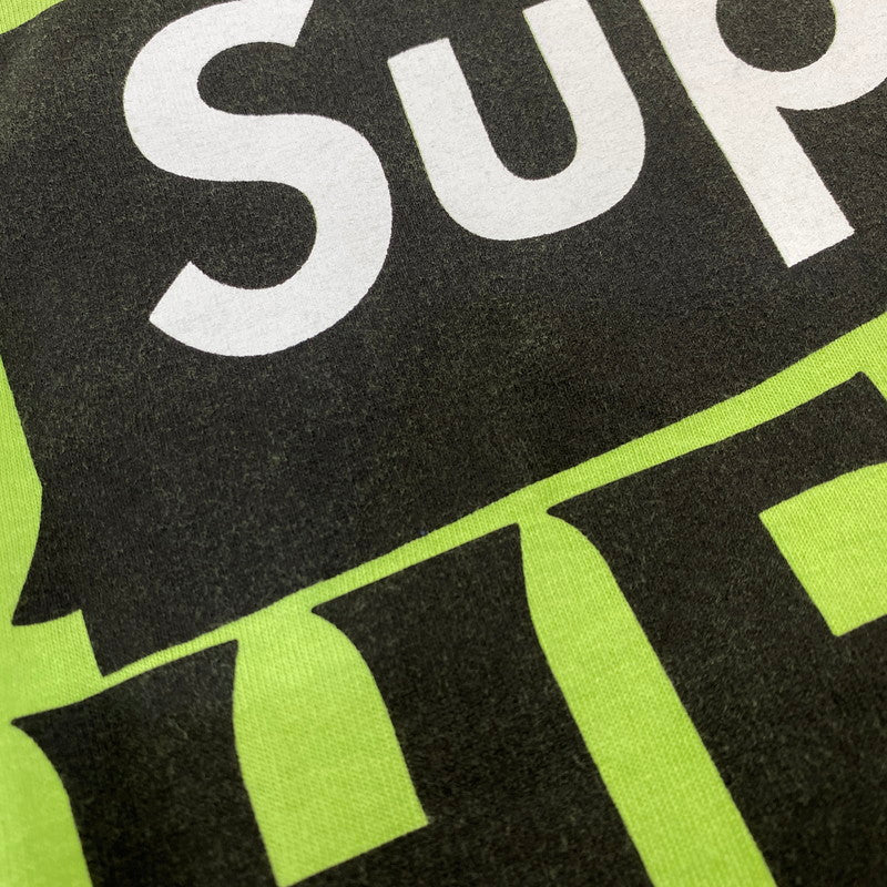 【中古品】【メンズ】 SUPREME シュプリーム×ANTIHERO アンタイヒーロー 14SS LONG SLEEVE LOGO TEE ロング スリーブ ロゴ Tシャツ トップス 長袖 149-260926-cs-09-izu サイズ：L カラー：ライムグリーン 万代Net店