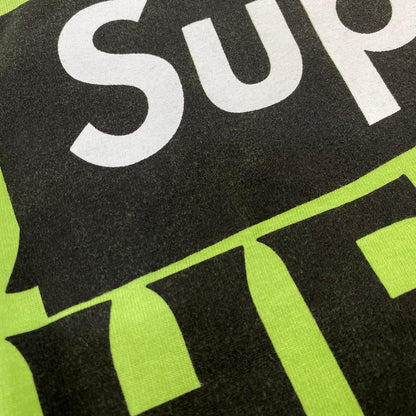 【中古品】【メンズ】 SUPREME シュプリーム×ANTIHERO アンタイヒーロー 14SS LONG SLEEVE LOGO TEE ロング スリーブ ロゴ Tシャツ トップス 長袖 149-260926-cs-09-izu サイズ：L カラー：ライムグリーン 万代Net店