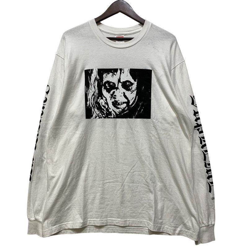 【中古品】【メンズ】 Supreme シュプリーム × THE EXORCIST MOTHER エクソシスト マザー L/S TEE ロングスリーブ Tシャツ プリント トップス 149-260925-ay-10-izu サイズ：L カラー：ホワイト 万代Net店