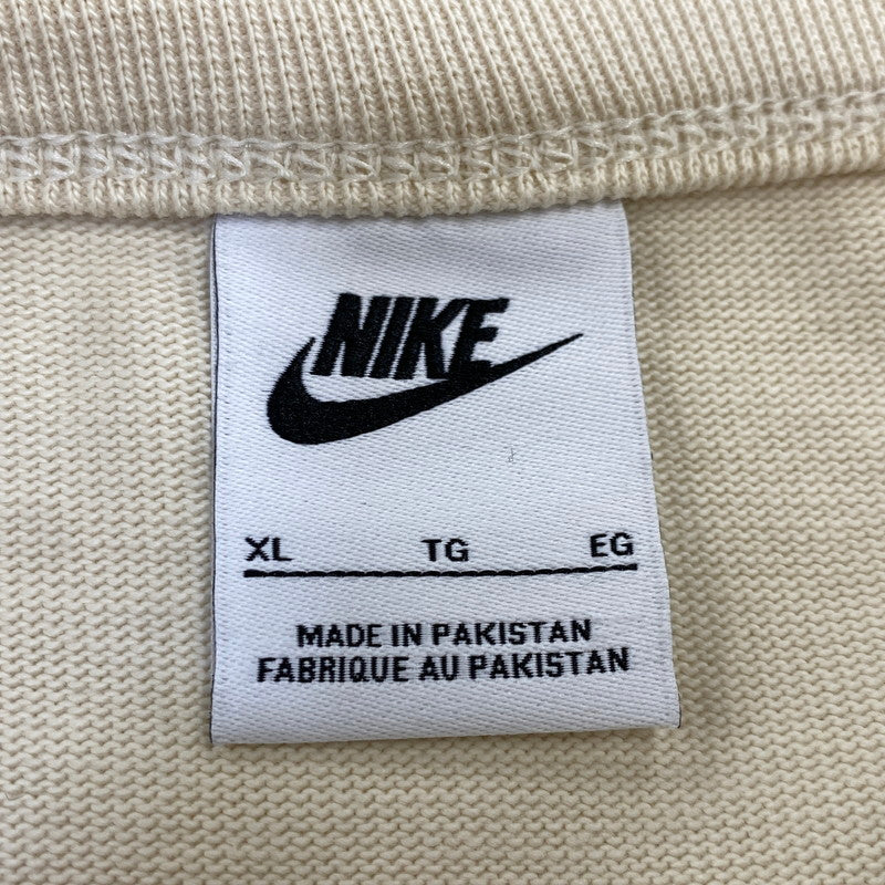 【中古品】【メンズ】 NIKE LIFE ナイキ ライフ IF2234-060 MIDWEIGHT CREW ミッドウェイト クルー トップス 長袖 148-260928-cs-04-izu サイズ：XL カラー：アイボリー 万代Net店