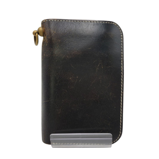 【現状渡し品】【メンズ/レディース】 SAMURAI JEANS サムライジーンズ LEATHER MIDDLE WALLET レザーミドルウォレット 財布 200-260927-as-14-izu カラー：ブラック 万代Net店
