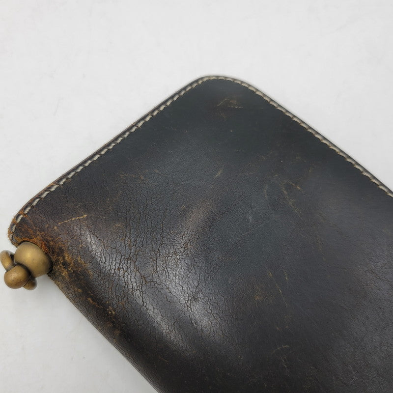 【現状渡し品】【メンズ/レディース】 SAMURAI JEANS サムライジーンズ LEATHER MIDDLE WALLET レザーミドルウォレット 財布 200-260927-as-14-izu カラー：ブラック 万代Net店
